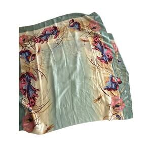 Vintage Start Women's Green Floral Scarf